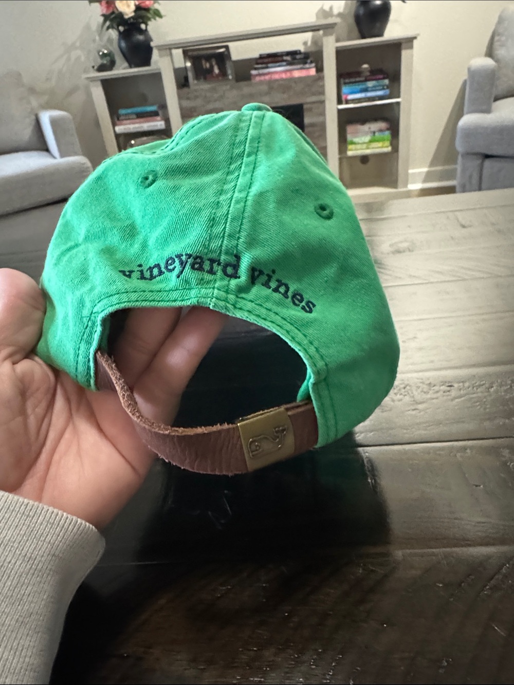 Vineyard Vines Green Whale Baseball Cap - Picture 2 of 3